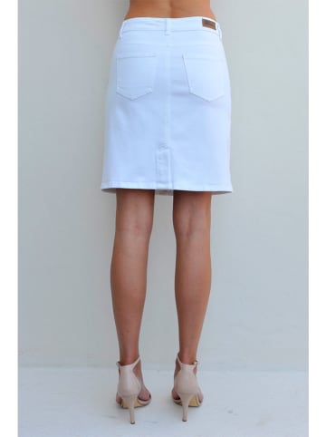 Bleu d'Azur Spódnica "Beathie" w kolorze białym