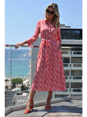 Bleu d'Azur Kleid "Cabourg" in Pink/ Rot