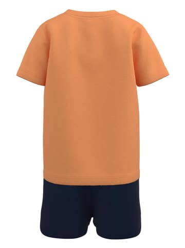 name it 2-delige outfit "Joelean" oranje/zwart