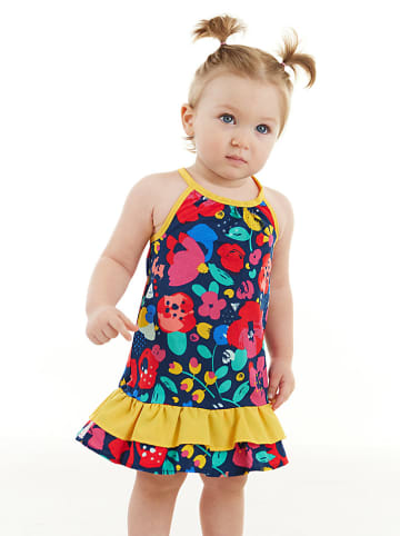 Denokids Kleid "Flowers" in Dunkelblau