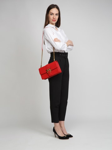 Pinko Leder-Umhängetasche in Rot - (B)27 x (H)16 x (T)8 cm