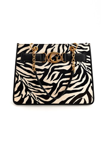 Guess Leder-Shopper in Schwarz - (B)39,5 x (H)29,5 x (T)13,5 cm