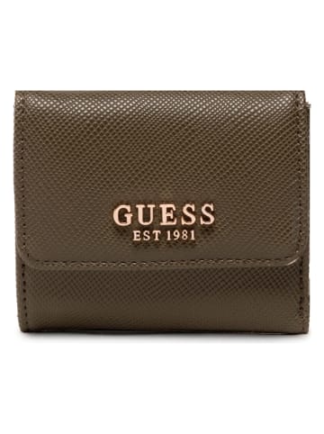 Guess Skórzany portfel w kolorze khaki - 40 x 9 x 1 cm