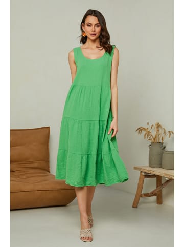 Pure Cotton Sukienka w kolorze zielonym