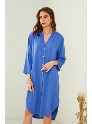 Pure Cotton Kleid in Blau