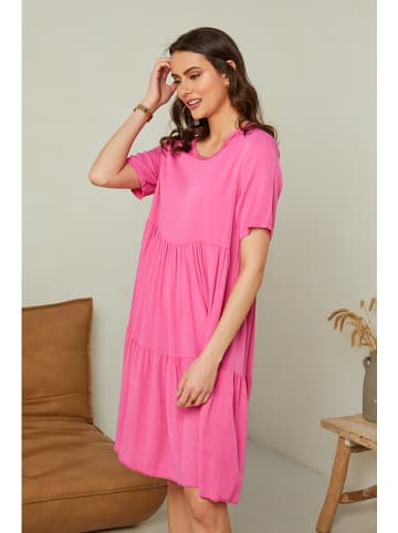 Pure Cotton Kleid in Pink