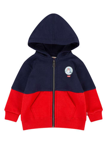 Levi's Kids Sweatjacke in Rot/ Schwarz