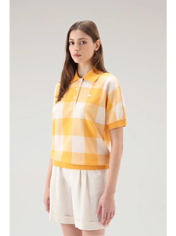 Woolrich Poloshirt "American" geel/crème