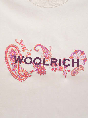 Woolrich Koszulka "Graphic" w kolorze kremowym