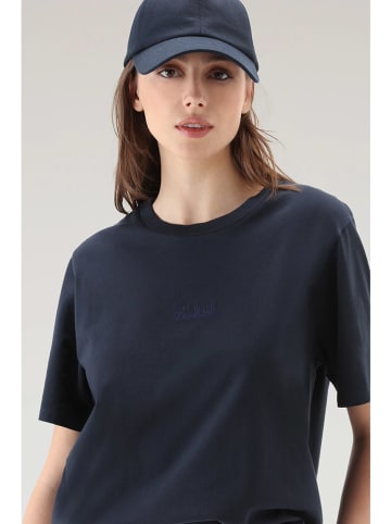 Woolrich Shirt "Logo" donkerblauw