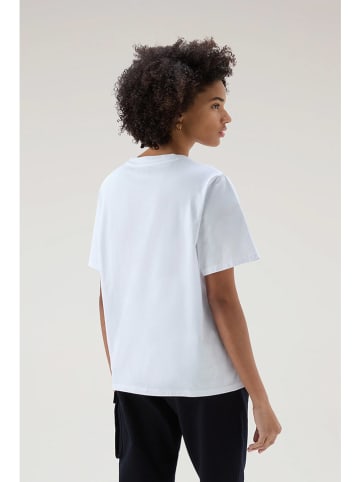 Woolrich Shirt "Logo" in Weiß