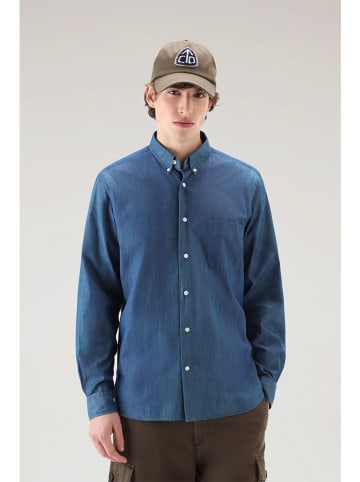Woolrich Blouse "Classic" - regular fit - blauw
