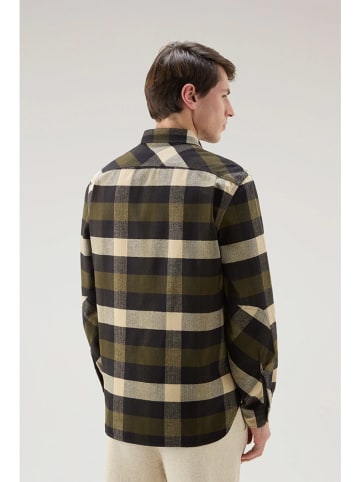 Woolrich Hemd "Trail" - Regular fit - in Khaki/ Schwarz/ Beige