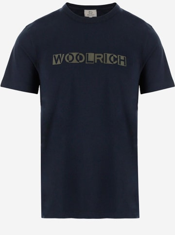 Woolrich Shirt "Intarsia" in Dunkelblau