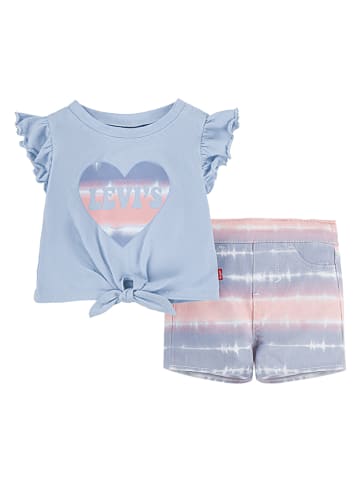Levi's Kids 2tlg. Outfit in Hellblau/ Rosa