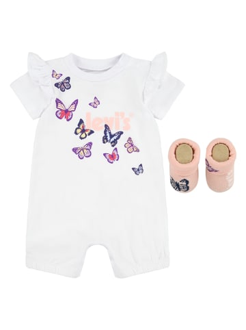 Levi's Kids 2-delige outfit wit