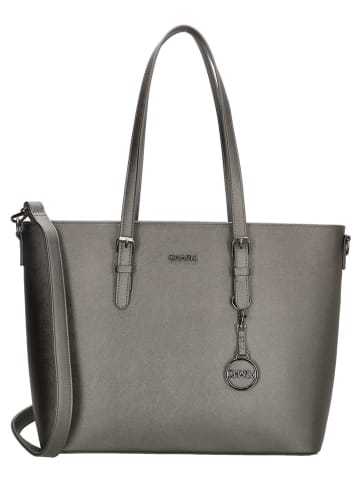 Charm Shopper bag "Birmingham" w kolorze antracytowym - 47 x 32,5 x 14,5 cm