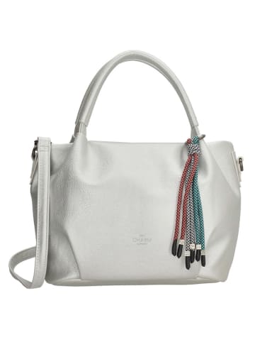 Charm Schultertasche "Tottenham" in Hellgrau - (B)28 x (H)21 x (T)14 cm