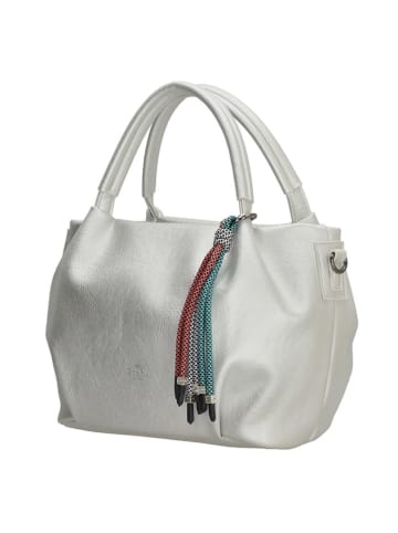 Charm Schoudertas "Tottenham" lichtgrijs - (B)28 x (H)21 x (D)14 cm