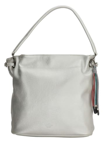 Charm Schultertasche "Tottenham" in Hellgrau - (B)35 x (H)30 x (T)15 cm