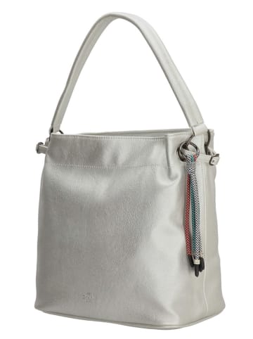 Charm Schultertasche "Tottenham" in Hellgrau - (B)35 x (H)30 x (T)15 cm