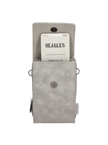 Beagles Torebka w kolorze jasnoszarym na telefon - 12 x 19 x 4 cm