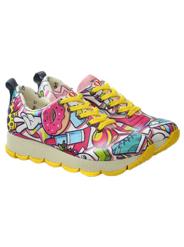 Goby Leder-Sneakers in Bunt