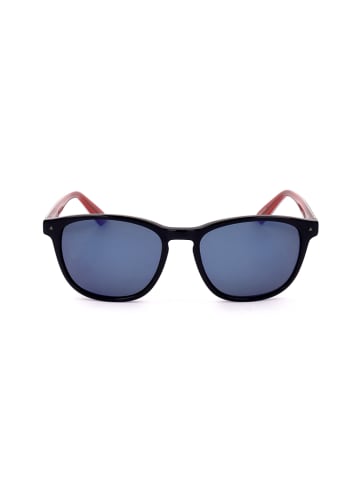 Le Coq Sportif Herren-Sonnenbrille in Schwarz/ Blau