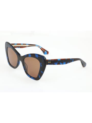 Sandro Damskie okulary przeciwsłoneczne w kolorze niebiesko-jasnobrązowym