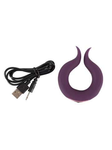 Orion Wibrator "Couples Choice" w kolorze fioletowym dla par - 8,7 cm