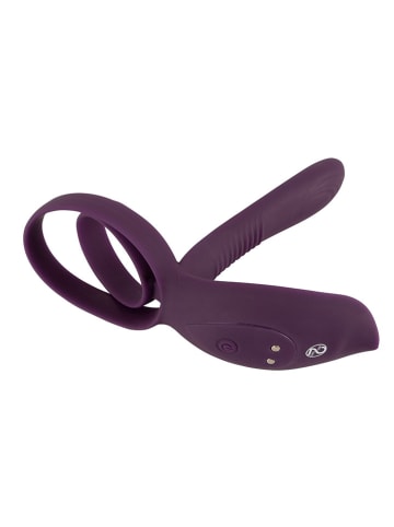 Orion Wibrator "Couples Choice" w kolorze fioletowym dla par - 11,2 cm