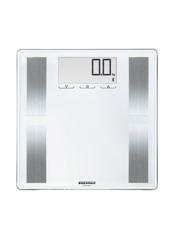 Soehnle Personenwaage "PWD Shape Sense Connect 100" in Weiß - (L)36 x (B)35,5 cm