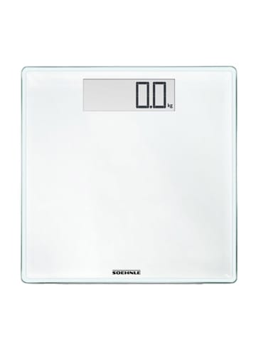 Soehnle Personenwaage "PWD Style Sense Comfort 100" in Weiß - (L)31 x (B)31 cm