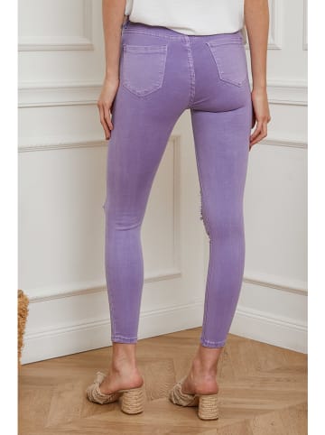 Uniq Dżinsy "Manisa" - Skinny fit - w kolorze fioletowym