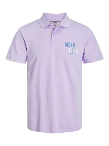 Jack & Jones Koszulka polo "JCOCOAST" w kolorze fioletowym