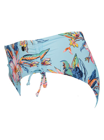 LASCANA Figi bikini w kolorze błękitnym ze wzorem