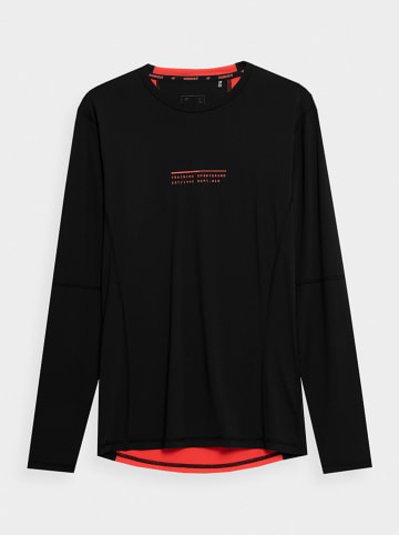 4F Functioneel shirt zwart/rood