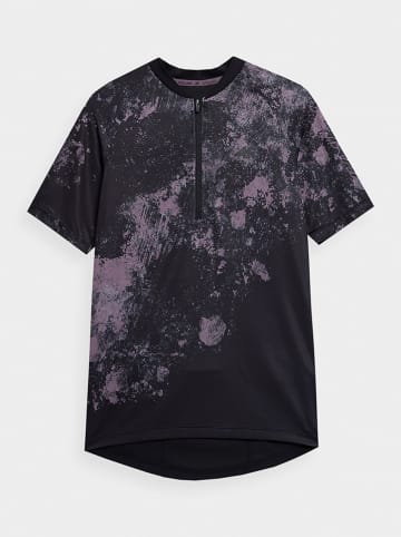 4F Koszulka kolarska w kolorze czarno-fioletowym