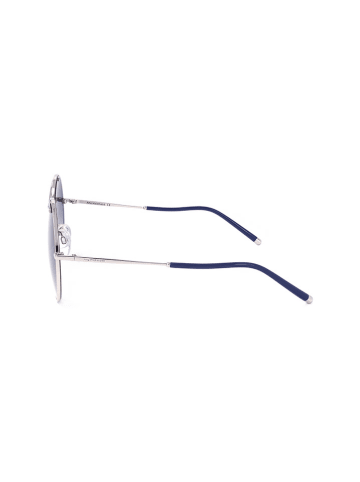 Ana Hickmann Damskie okulary przeciwsłoneczne w kolorze srebrno-niebieskim