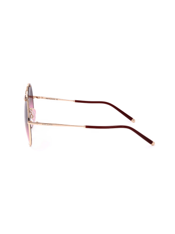 Ana Hickmann Damen-Sonnenbrille in Braun/ Rosa/ Gold