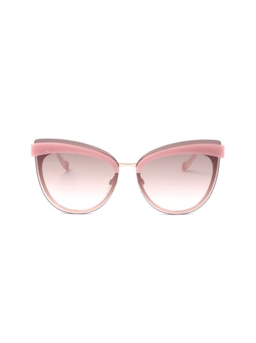 Ana Hickmann Damskie okulary przeciwsłoneczne w kolorze jasnobrązowo-jasnoróżowym