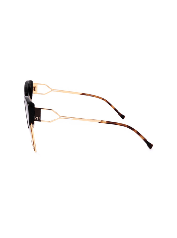Ana Hickmann Damen-Sonnenbrille in Schwarz/ Braun/ Gold