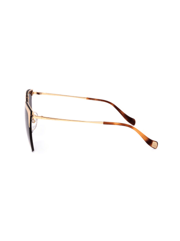 Ana Hickmann Damen-Sonnenbrille in Schwarz/ Gold