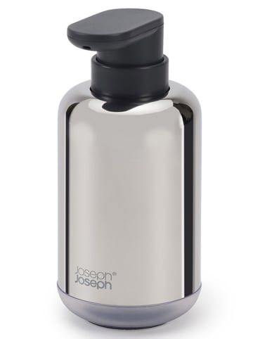 JosephJoseph Edelstahl-Seifenspender "EasyStore" in Silber/ Schwarz - 300 ml