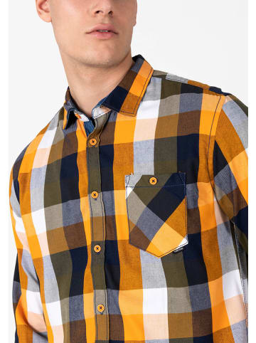 Timezone Koszula - Regular fit - w kolorze pomarańczowo-biało-czarnym
