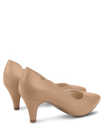 LaShoe Leren pumps beige