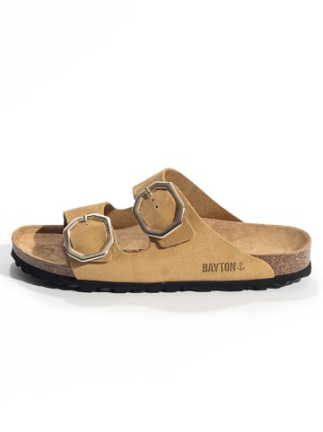 BAYTON Leder-Pantoletten "Atlas" in Camel