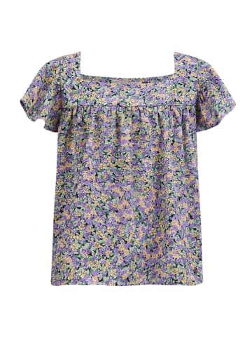 Retour Shirt "Fernanda" in Lila/ Gelb/ Grün