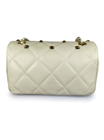 ORE10 Leren schoudertas "Nalp" crème - (B)27 x (H)18 x (D)8 cm