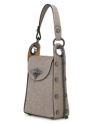 ORE10 Leder-Handytasche "Ator" in Grau - (B)14 x (H)20 x (T)7 cm
